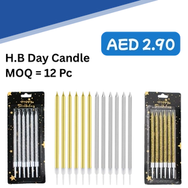 H B Day Candle